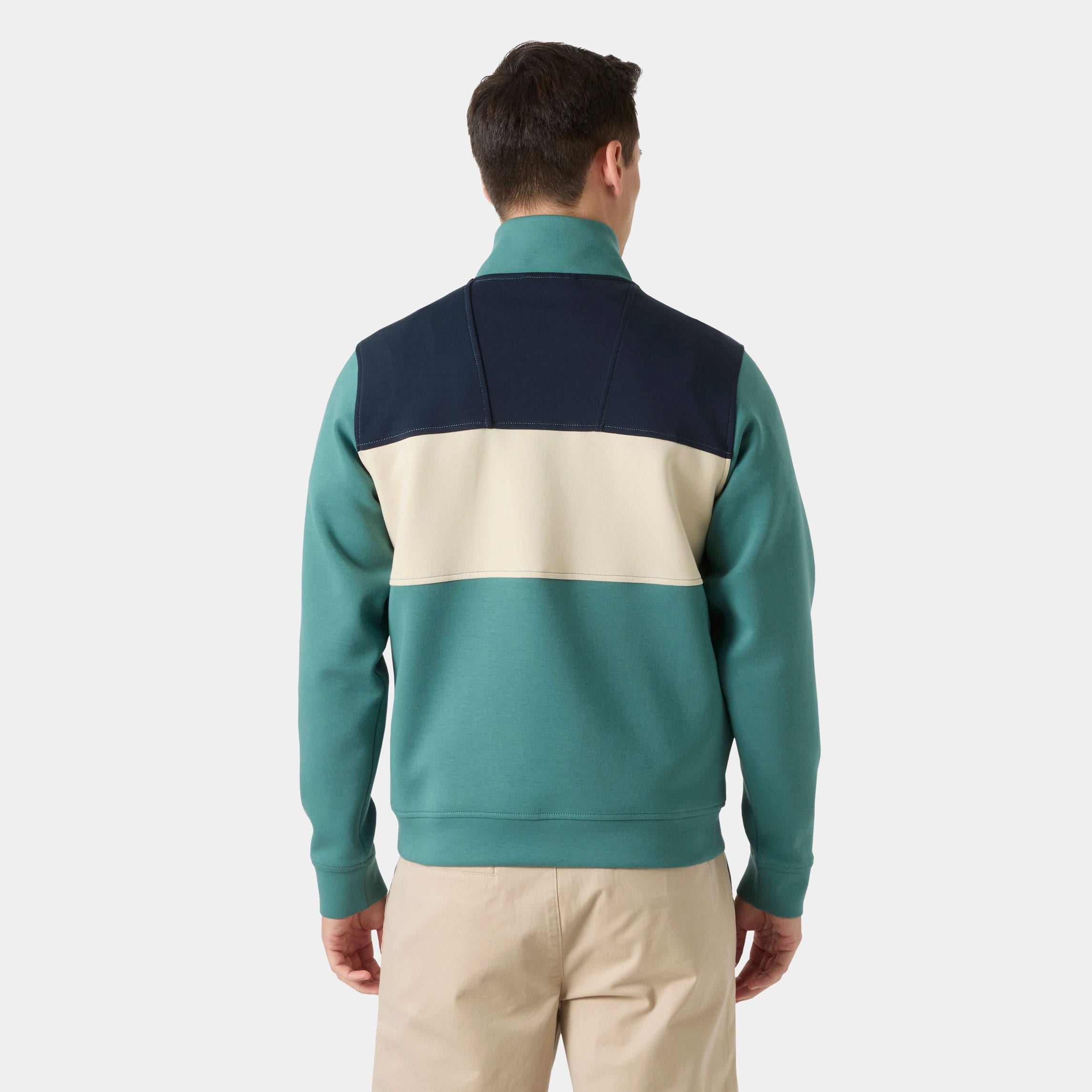 Men's Koster Sweat Half-Zip - 494 OPAL GREEN