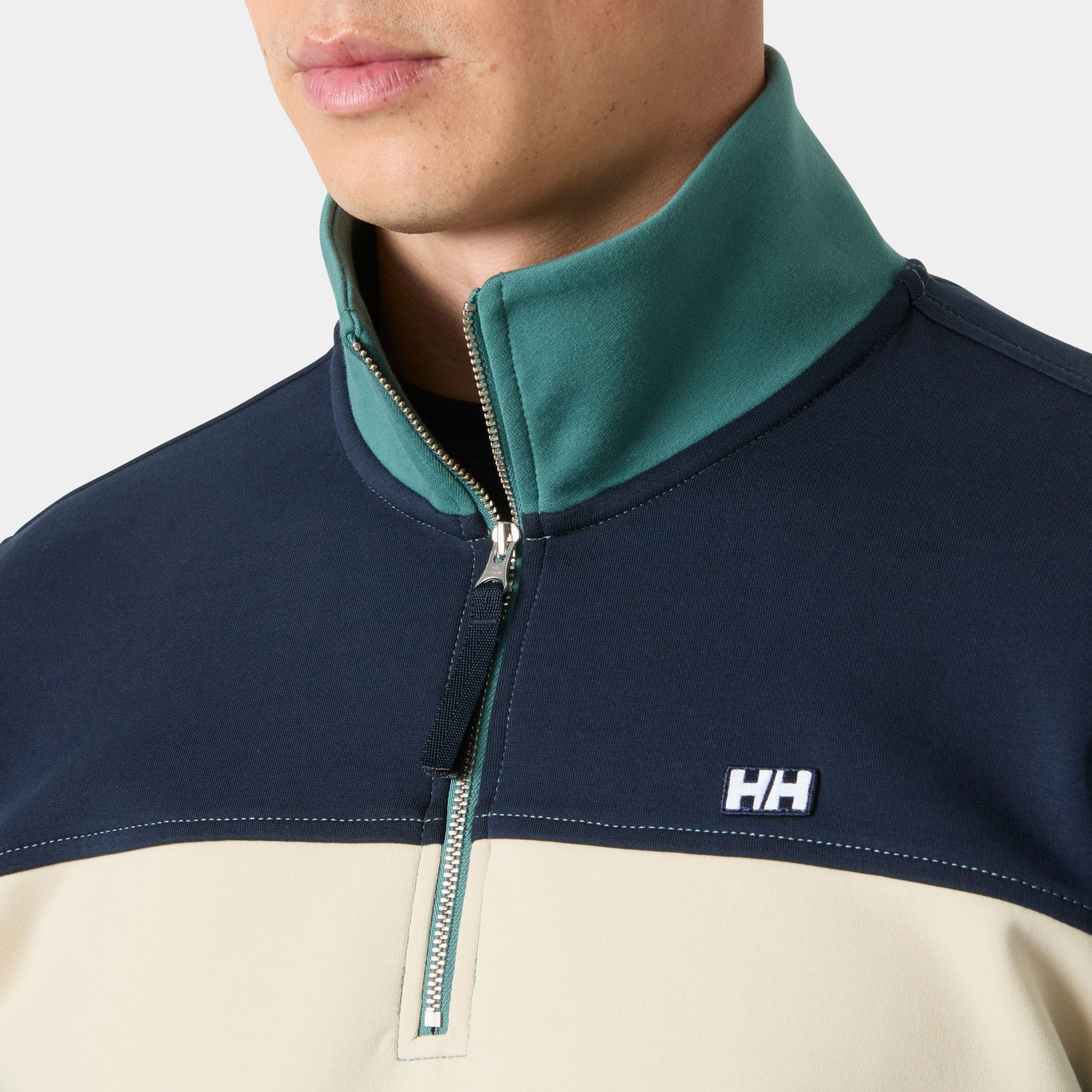 Men's Koster Sweat Half-Zip - 494 OPAL GREEN