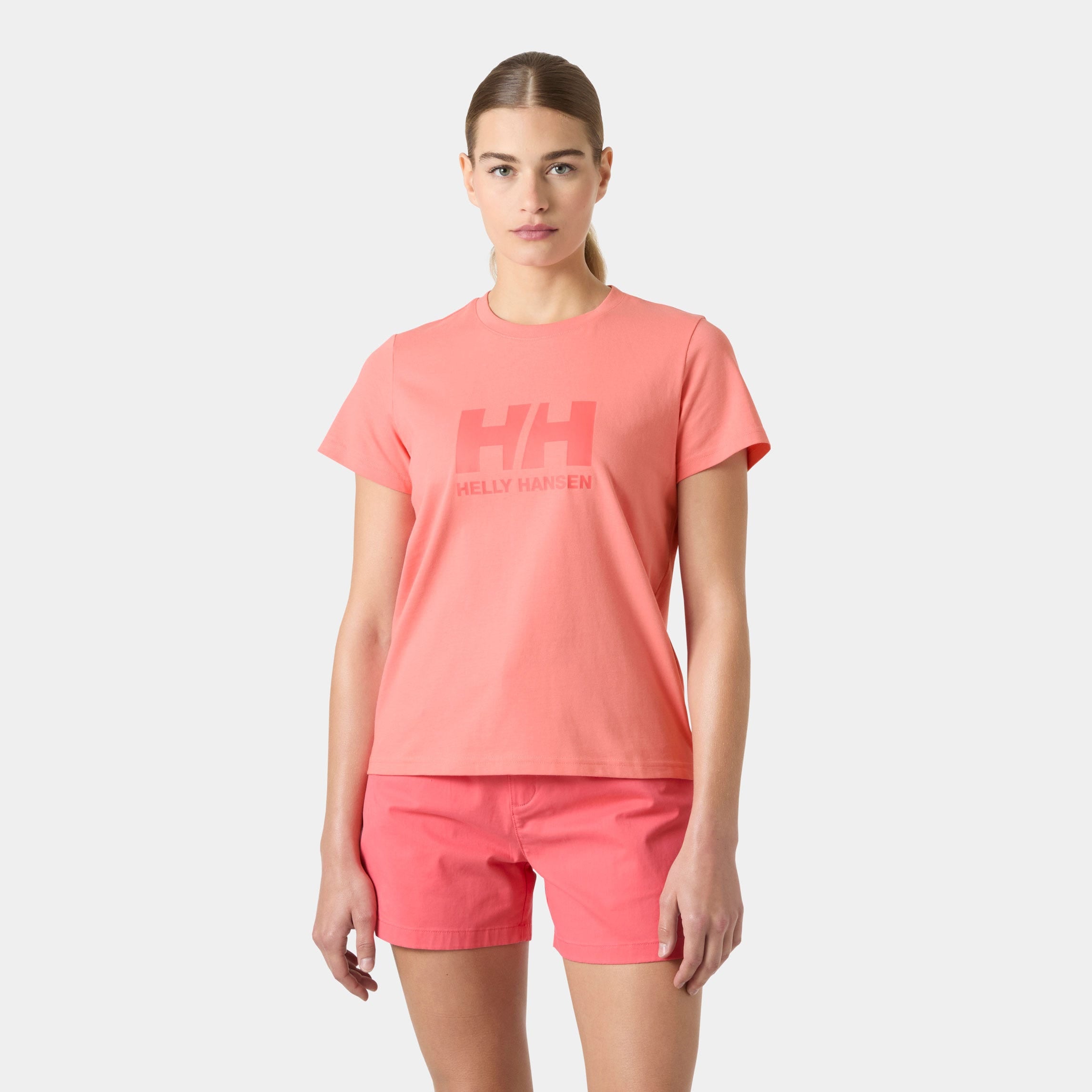 Women's HH Logo T-Shirt 3.0 - 066 CORAL ALMOND
