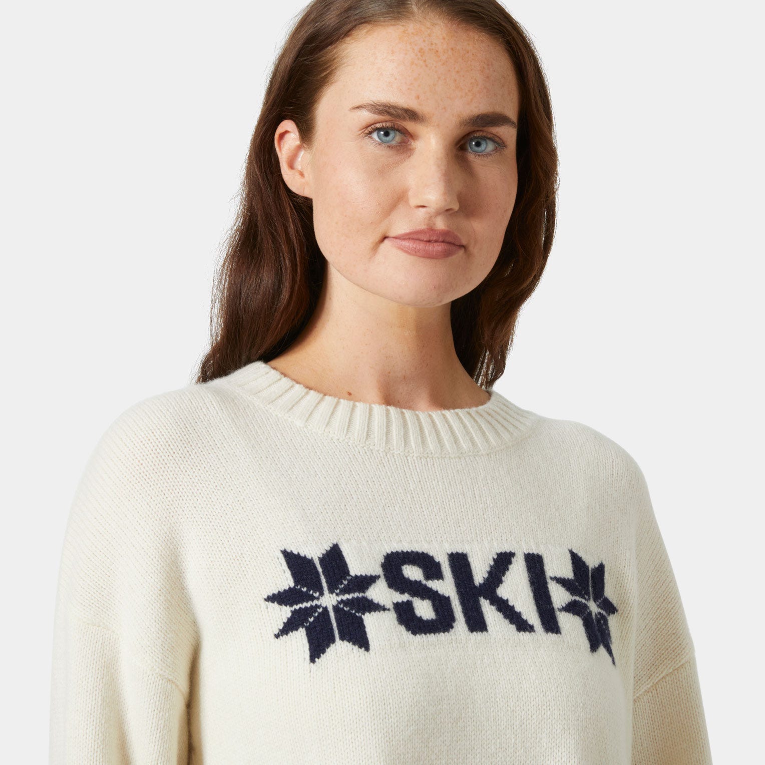 Women's Bliss Ski Knit Sweater - 034 CREAM