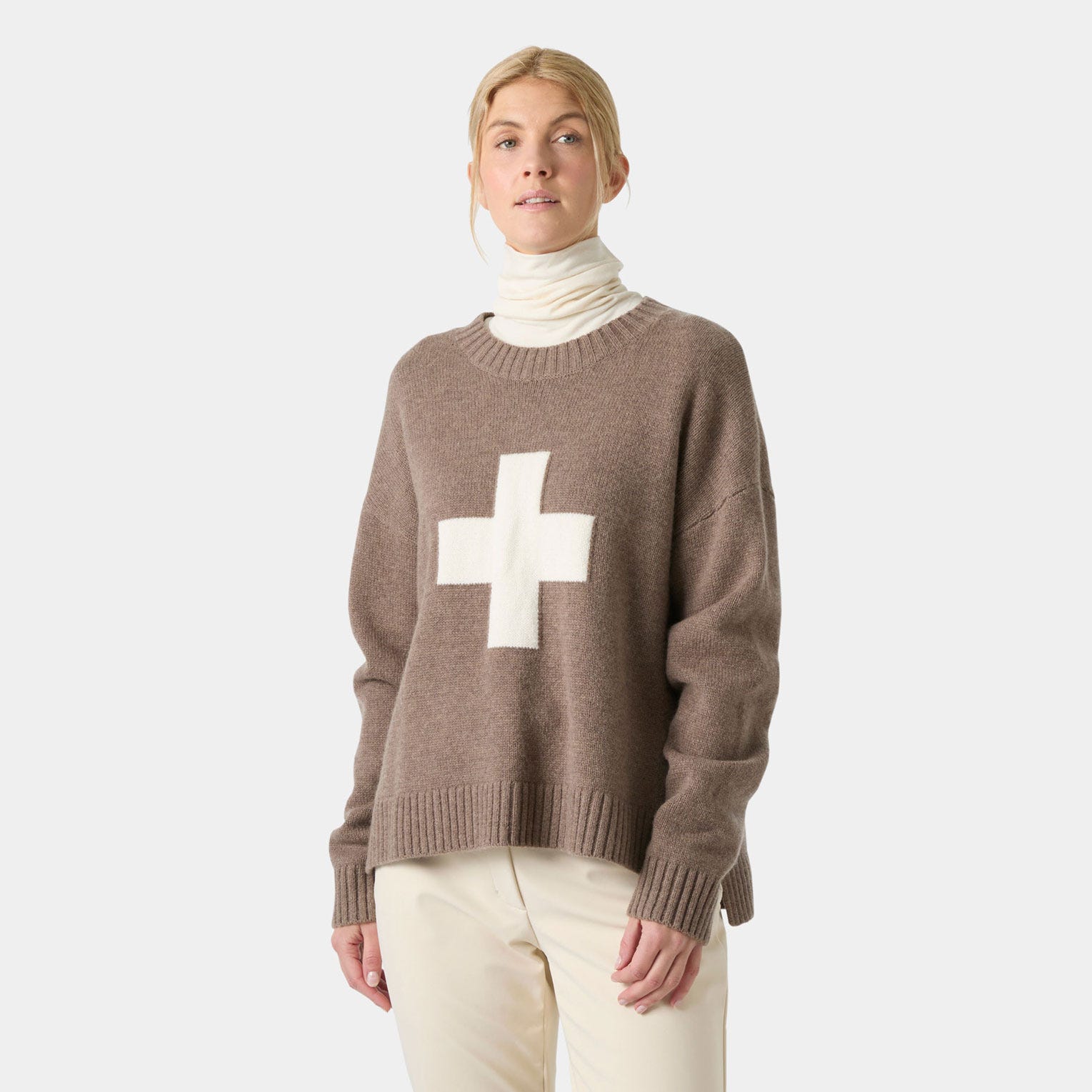 Women's Bliss Ski Knit Sweater - 764 ELMWOOD MEL
