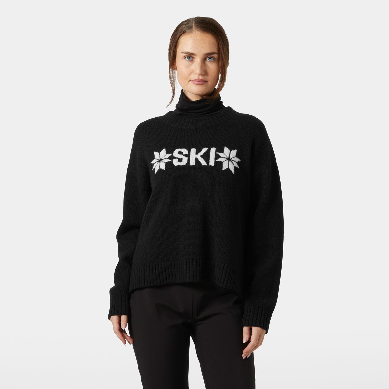 Women's Bliss Ski Knit Sweater - 990 BLACK