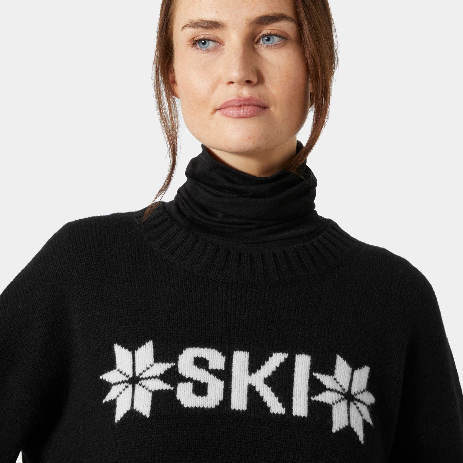 Women's Bliss Ski Knit Sweater - 990 BLACK