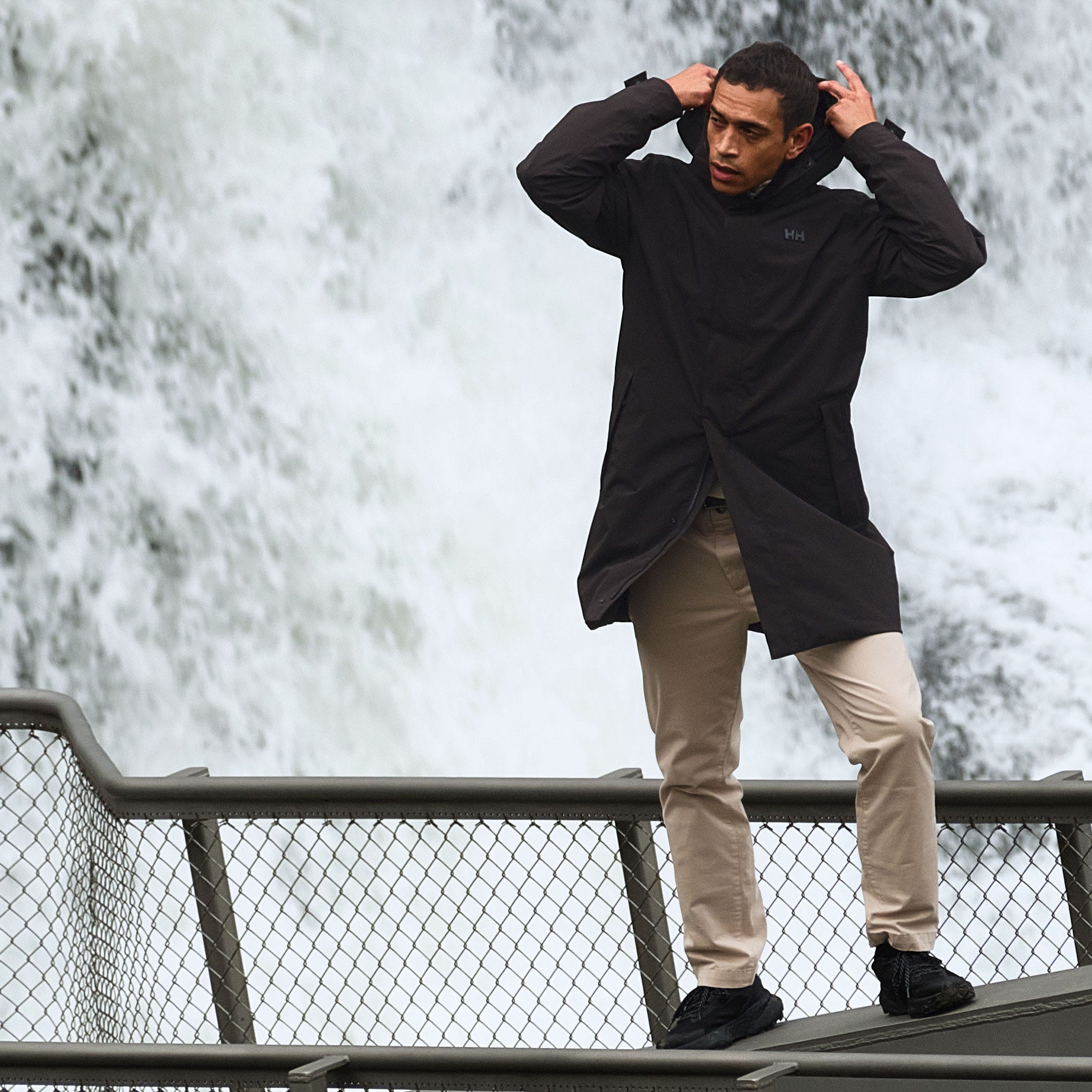 Men's Brussel Raincoat - 990 BLACK