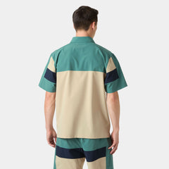 Men's Levante Quick Dry Half-Zip Short Sleeve - 494 OPAL GREEN