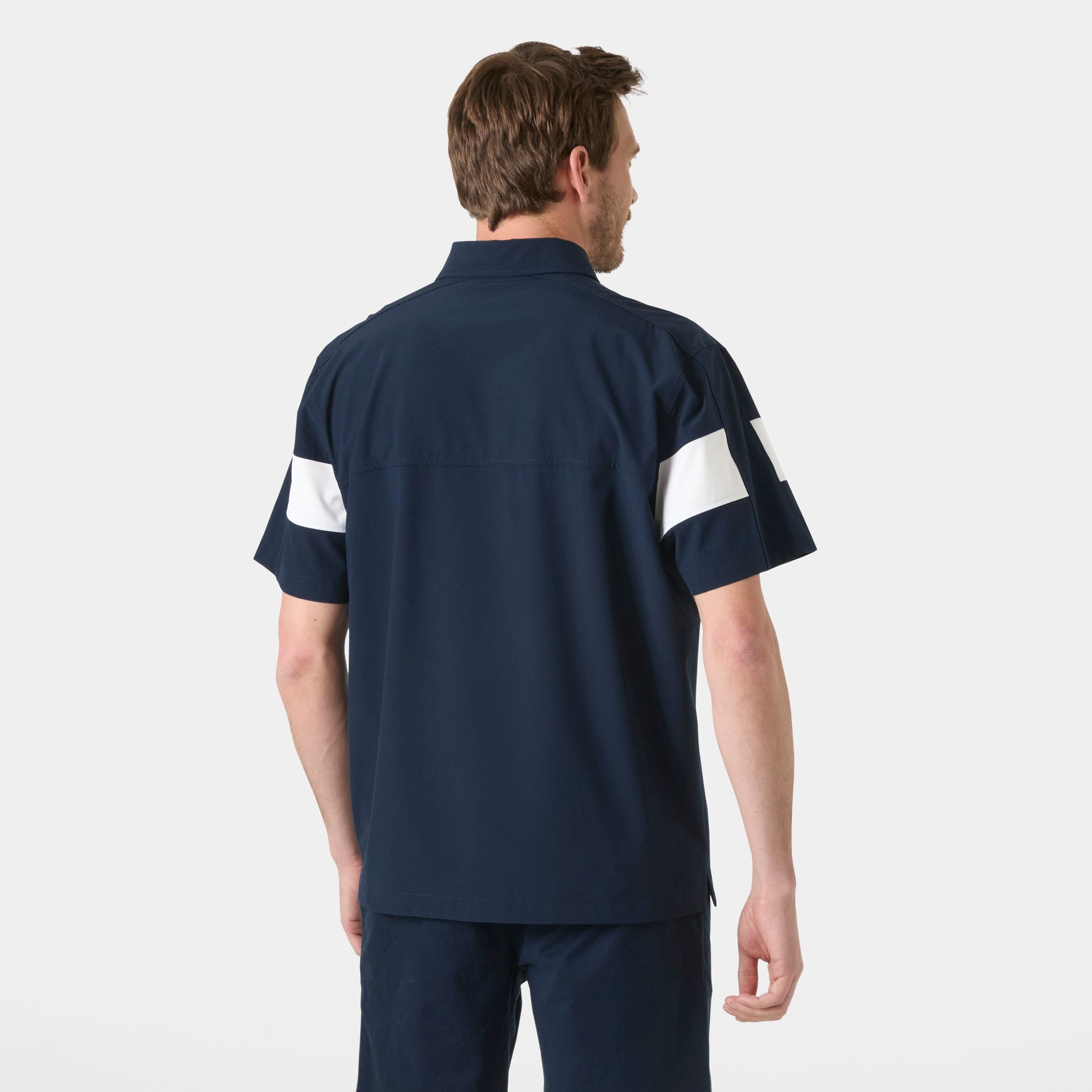 Men's Levante Quick Dry Half-Zip Short Sleeve - 597 NAVY