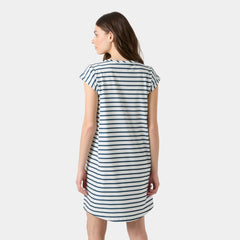Women's Thalia Shift Dress - 001 WHITE NAVY