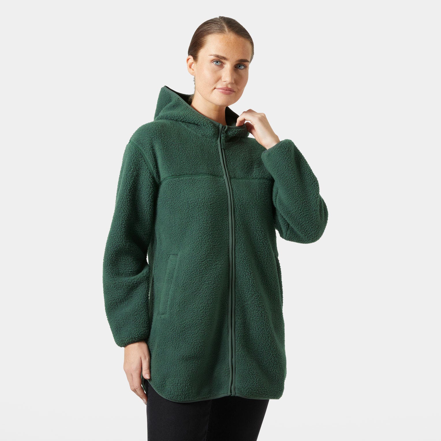 Women's Maud Pile Jacket - 390 JUNGLE GREEN