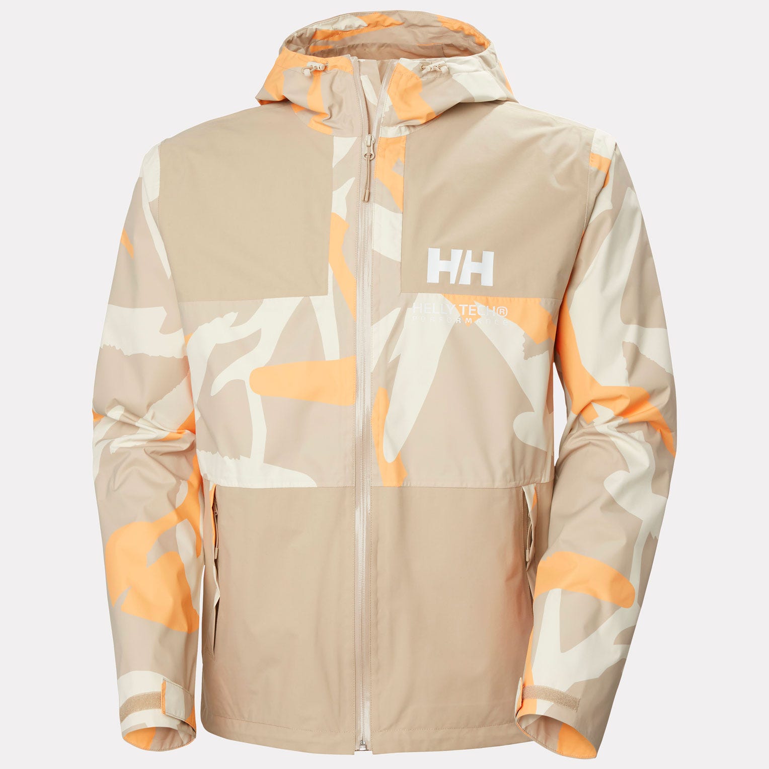Men's Ace Graphic Rain Jacket - 078 KHAKI HH JPN CAMO AOP