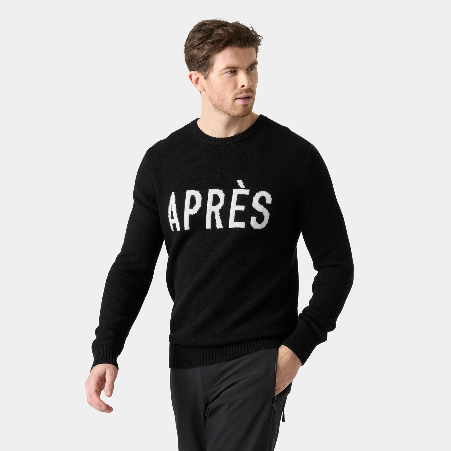 Men's Afton Knit Sweater - 990 BLACK