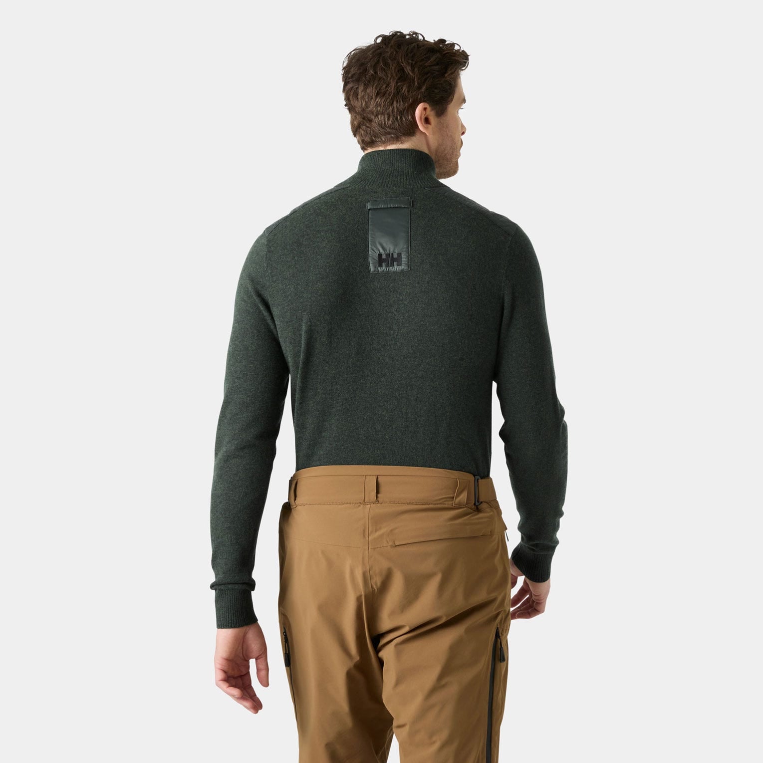 Men’s Afton Knitted Half-Zip - 418 DARK JUNGLE