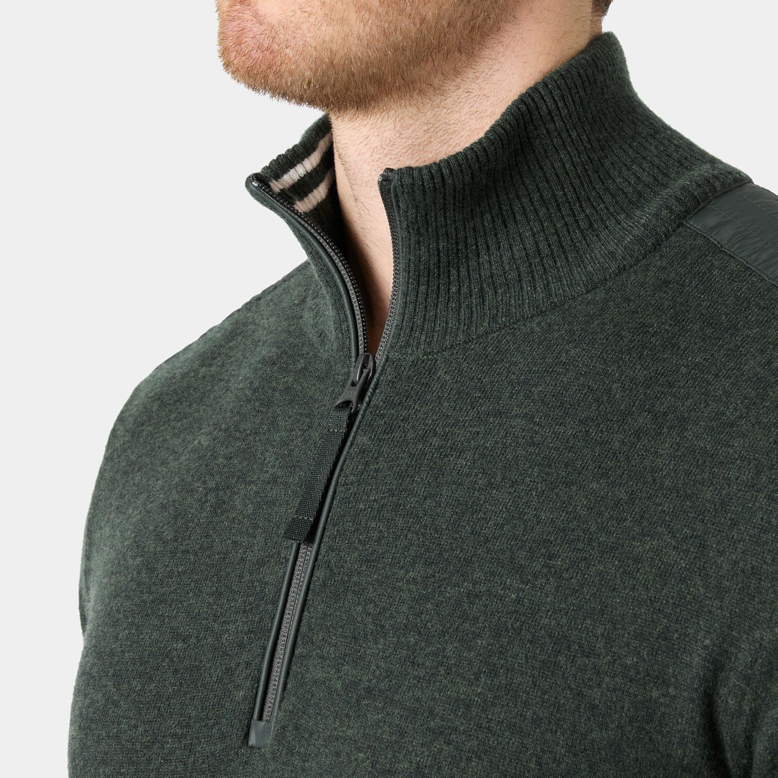 Men’s Afton Knitted Half-Zip - 418 DARK JUNGLE