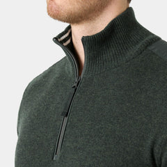 Men’s Afton Knitted Half-Zip - 418 DARK JUNGLE
