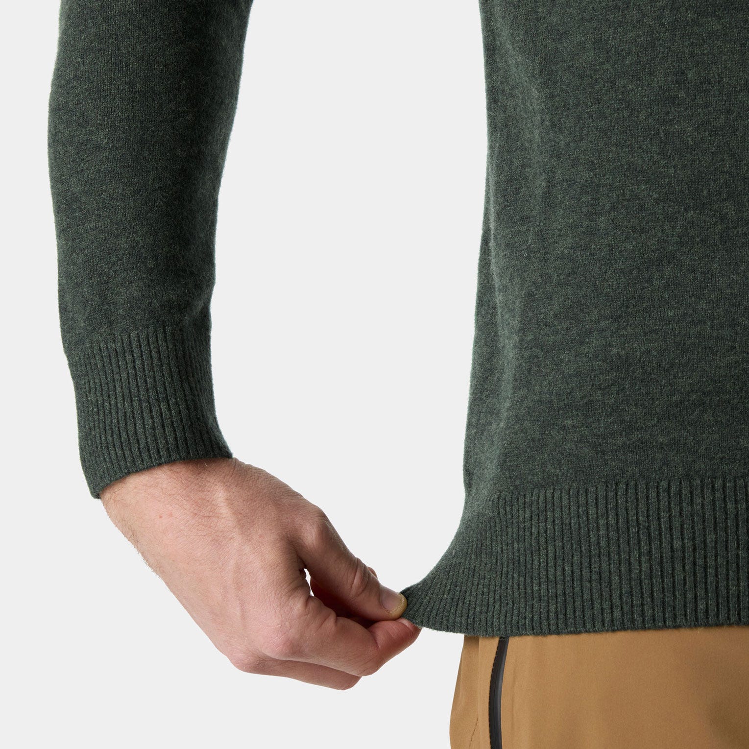 Men’s Afton Knitted Half-Zip - 418 DARK JUNGLE