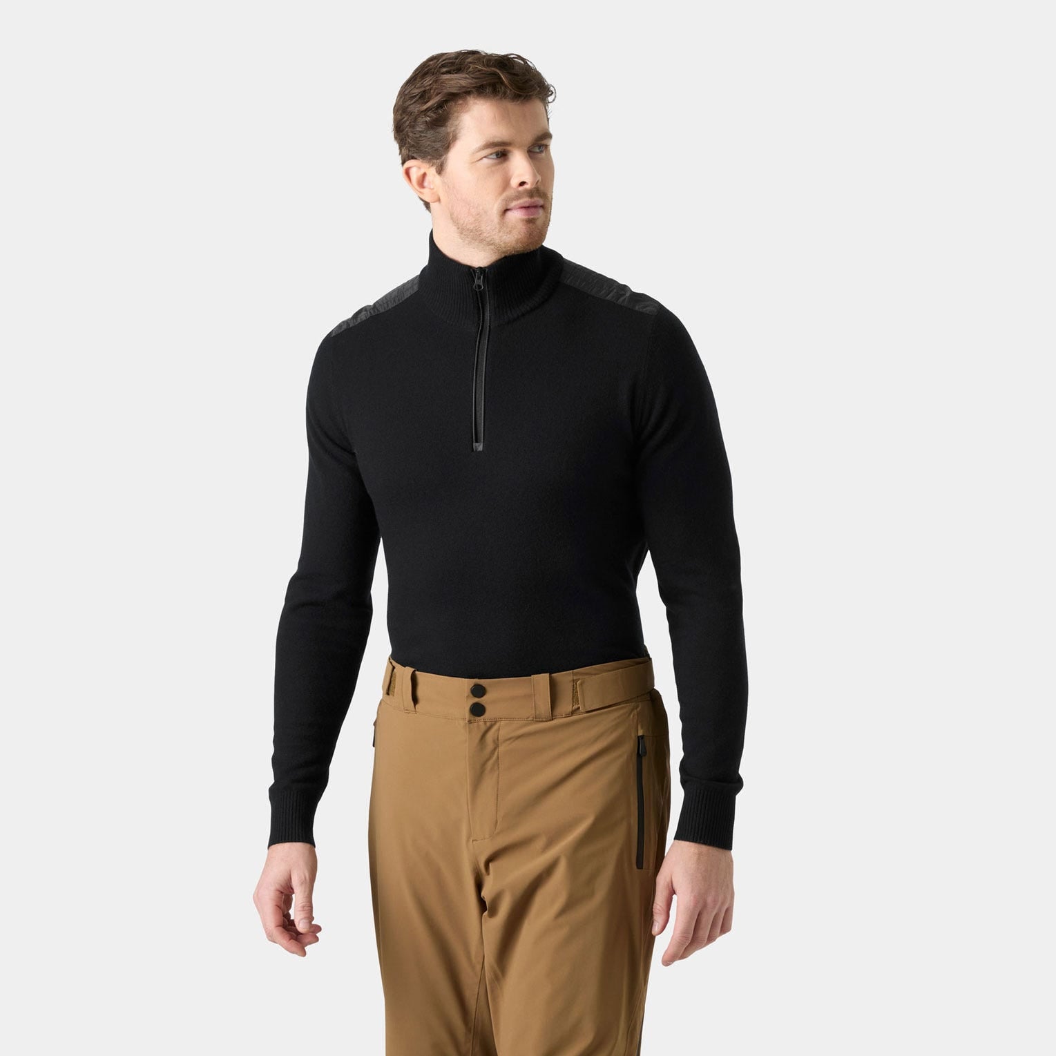 Men’s Afton Knitted Half-Zip - 990 BLACK