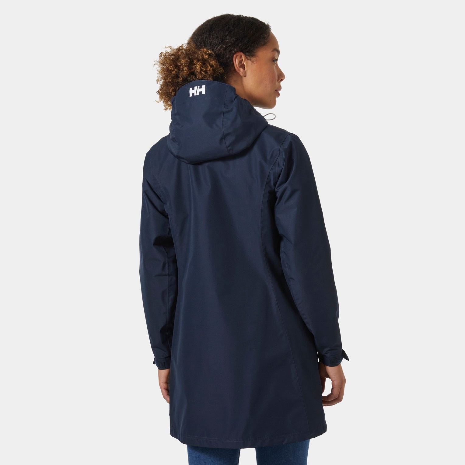 Women's Long Belfast Jacket - 597 NAVY