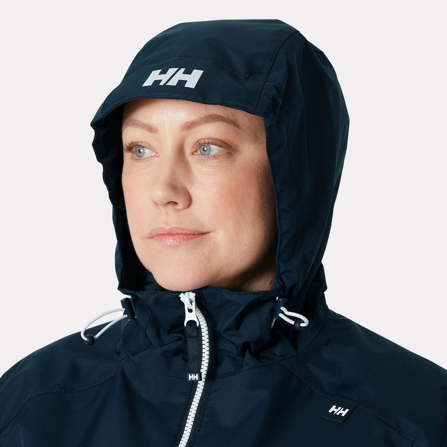 Women's Long Belfast Jacket - 597 NAVY