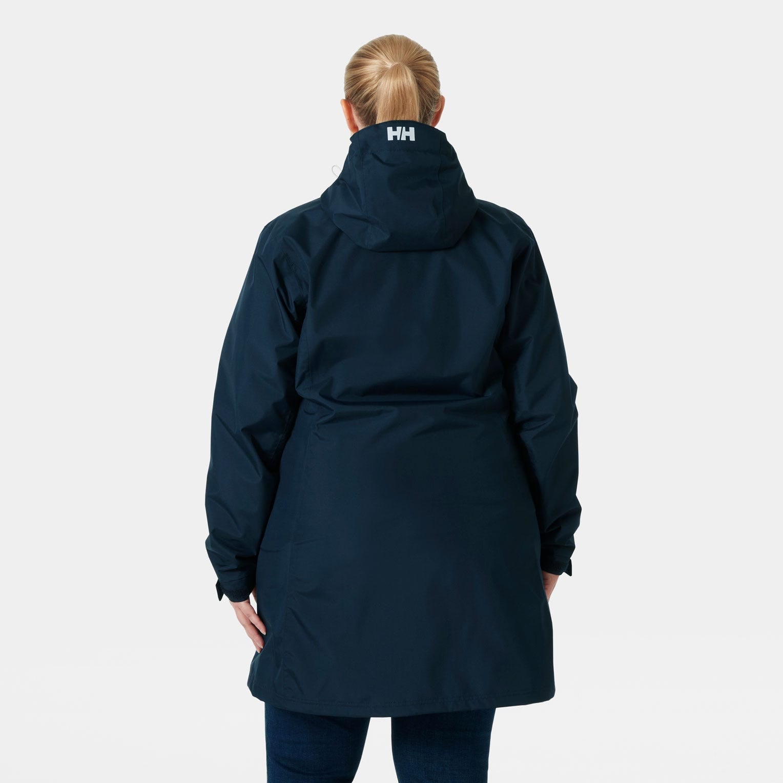 Women's Long Belfast Jacket - 597 NAVY