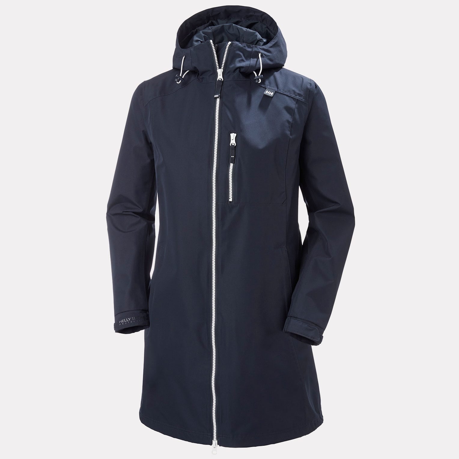 Women's Long Belfast Jacket - 597 NAVY