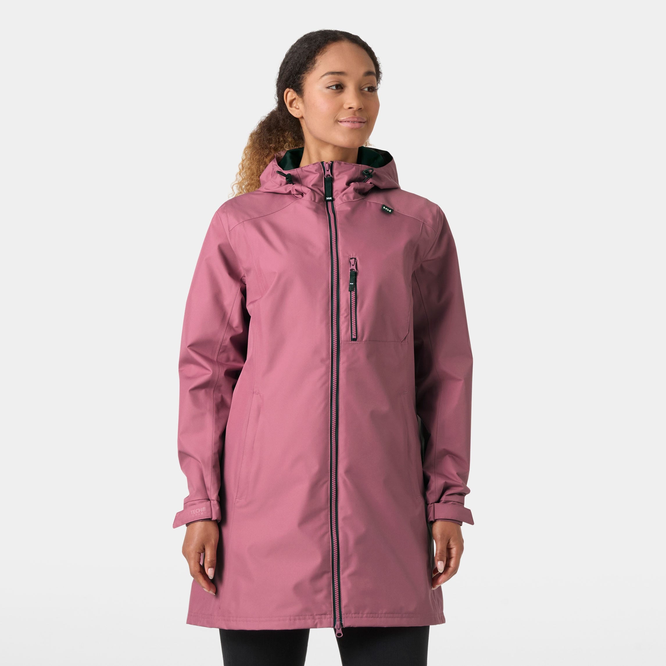 Women's Long Belfast Jacket - 664 WILDBERRY