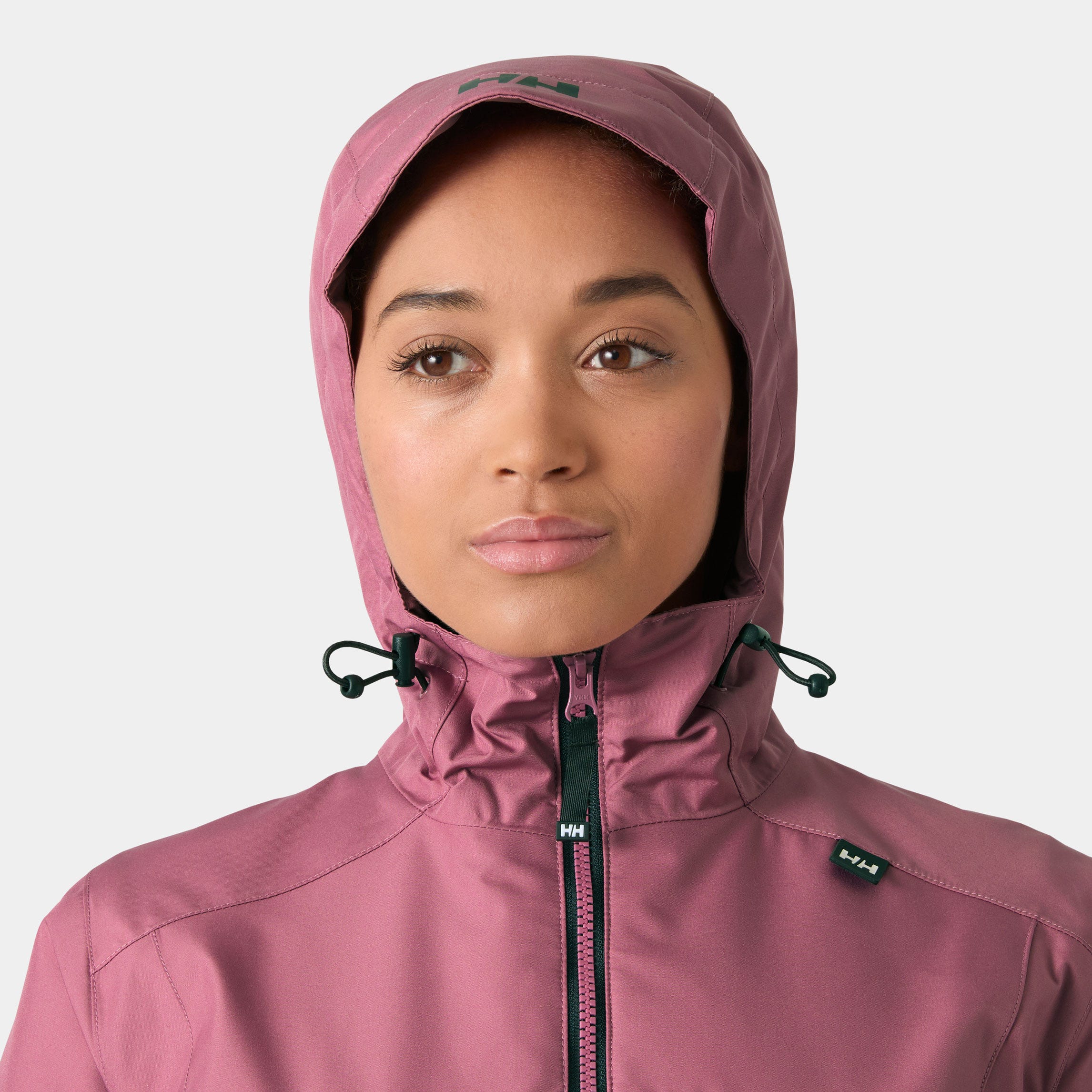 Women's Long Belfast Jacket - 664 WILDBERRY