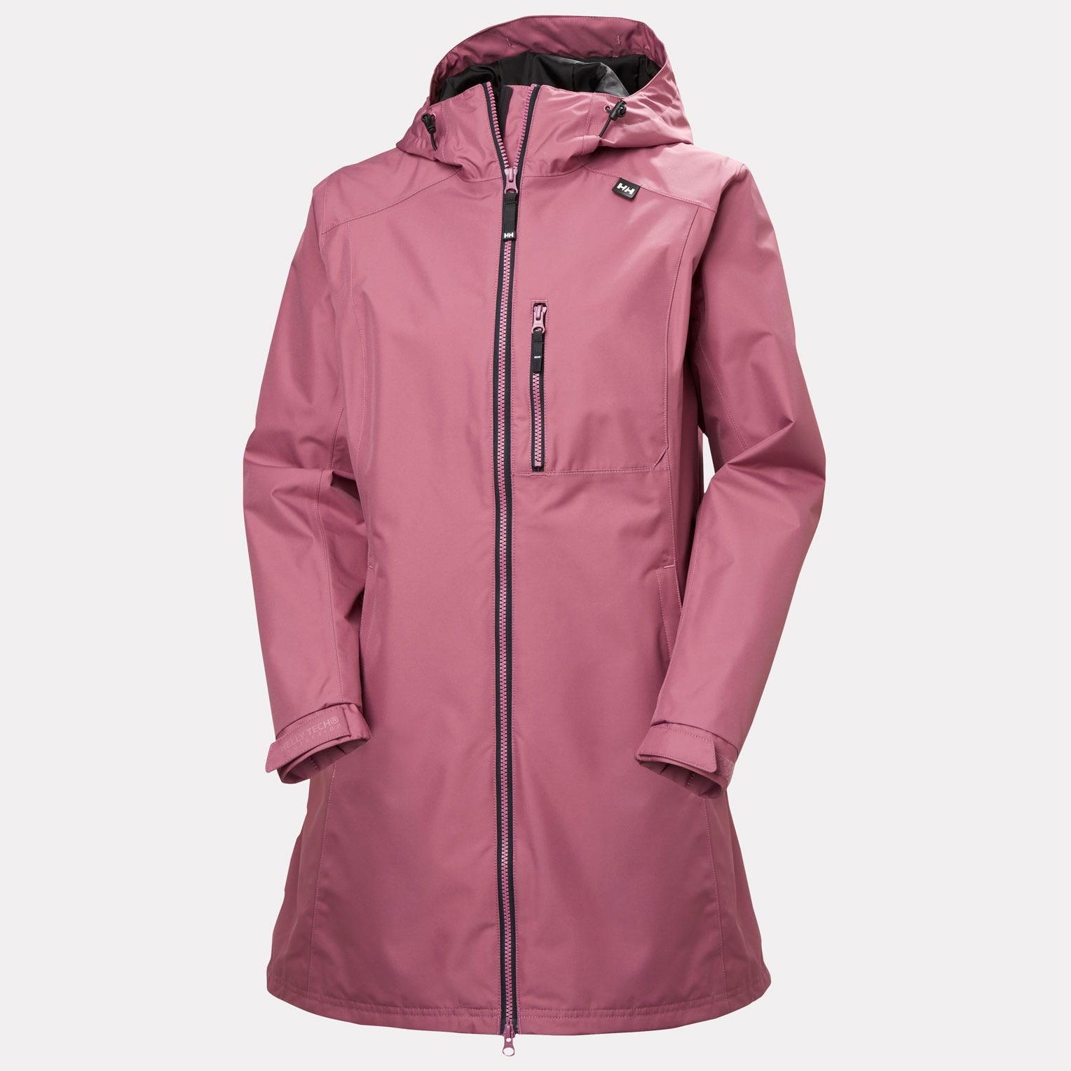Women's Long Belfast Jacket - 664 WILDBERRY