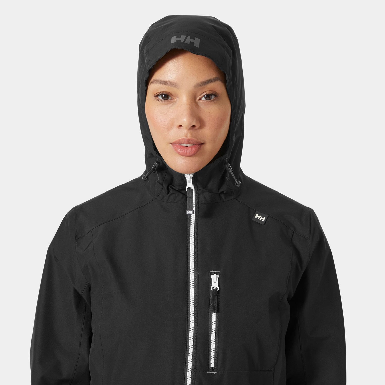 Women's Long Belfast Jacket - 991 BLACK
