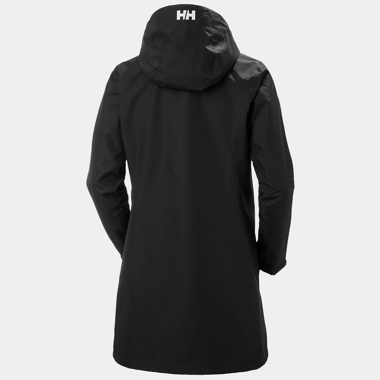 Women's Long Belfast Jacket - 991 BLACK