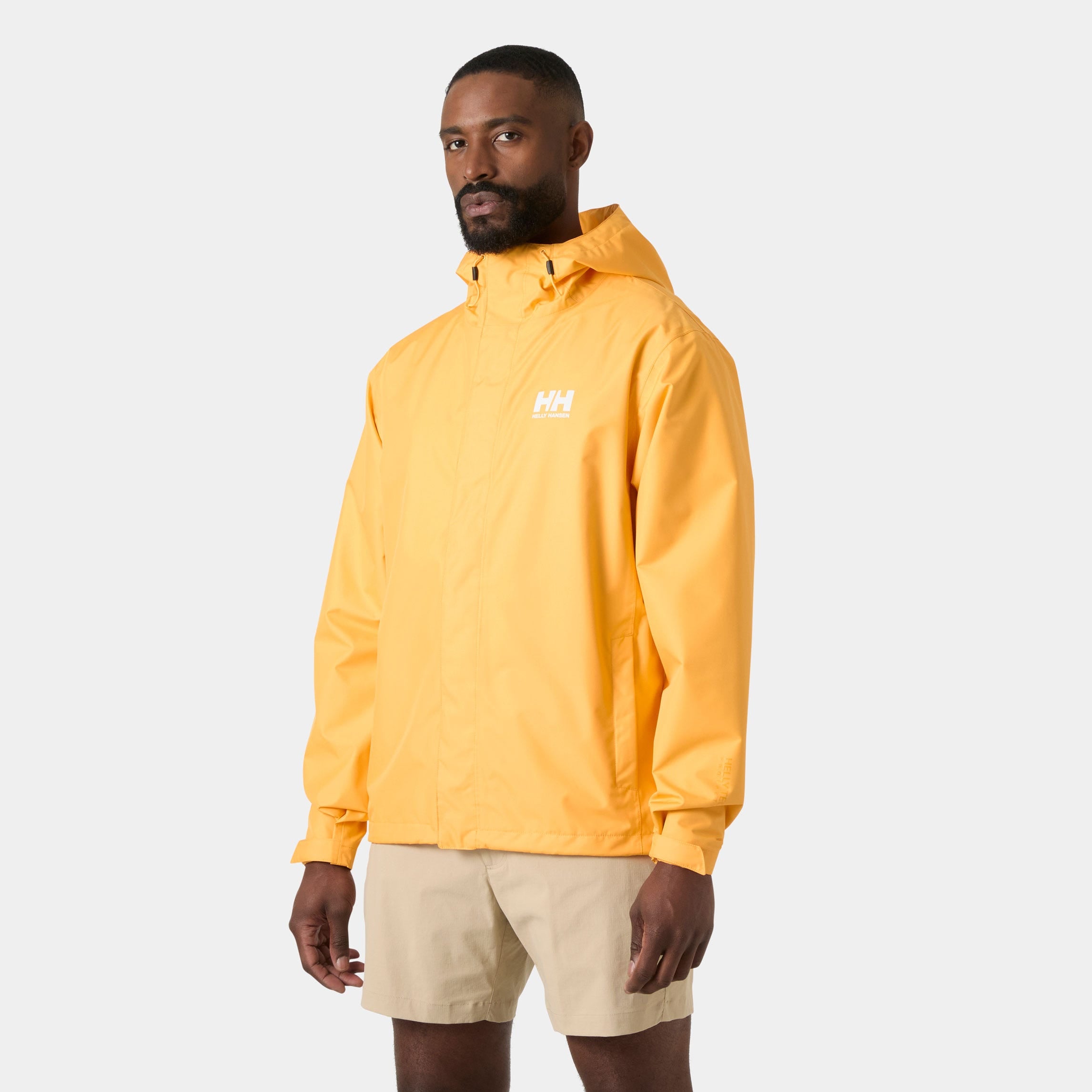 Men's Seven J Rain Jacket - 320 ORANGE SORBET
