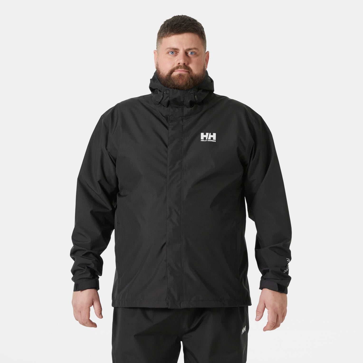Men's Seven J Rain Jacket - 992 BLACK