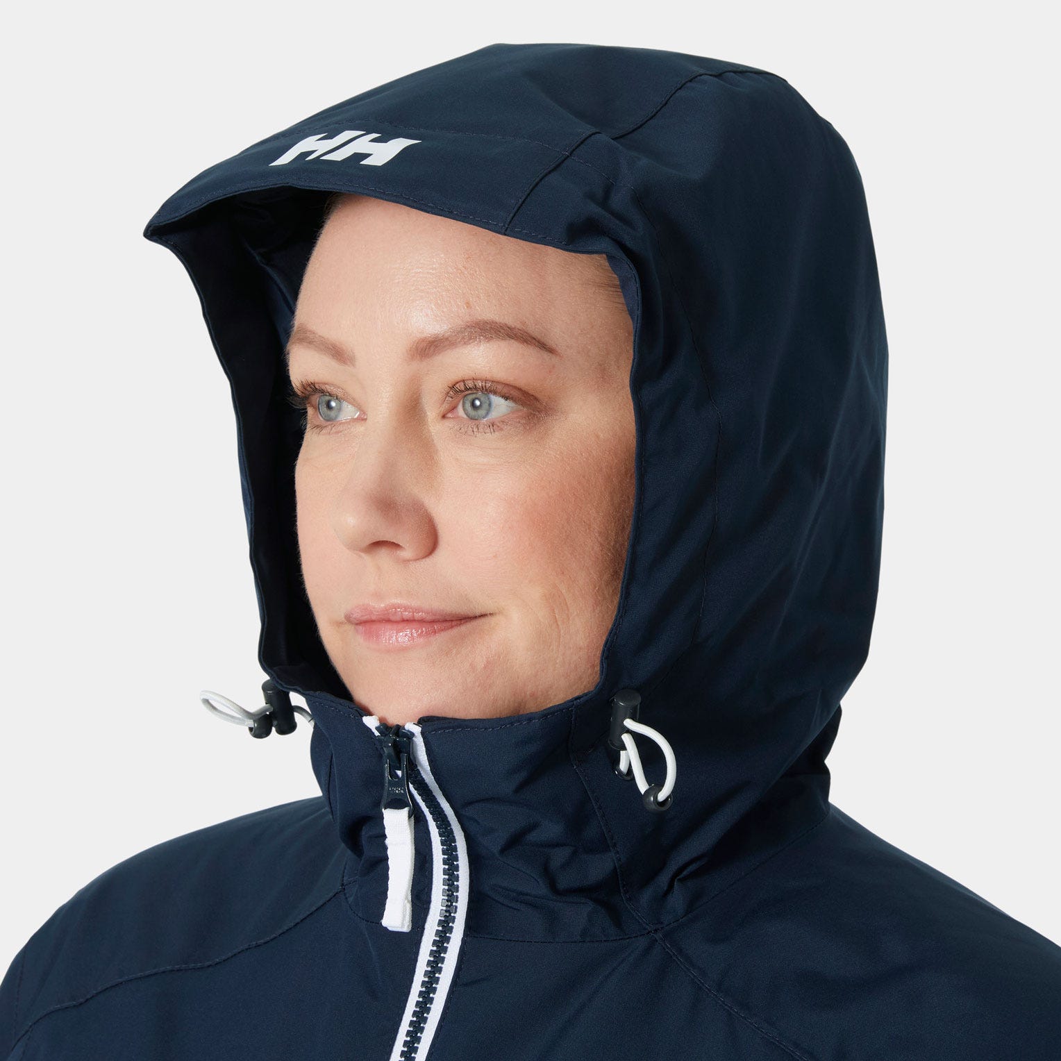 Women's Long Belfast Winter Jacket - 597 NAVY