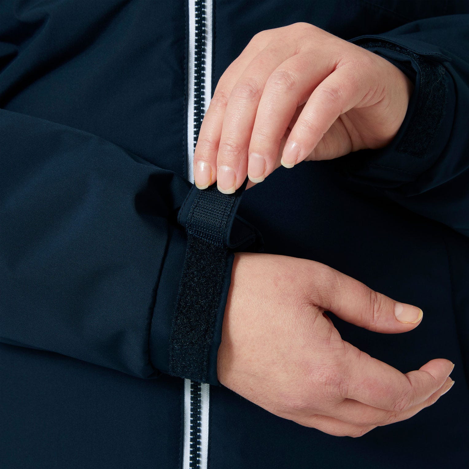 Women's Long Belfast Winter Jacket - 597 NAVY