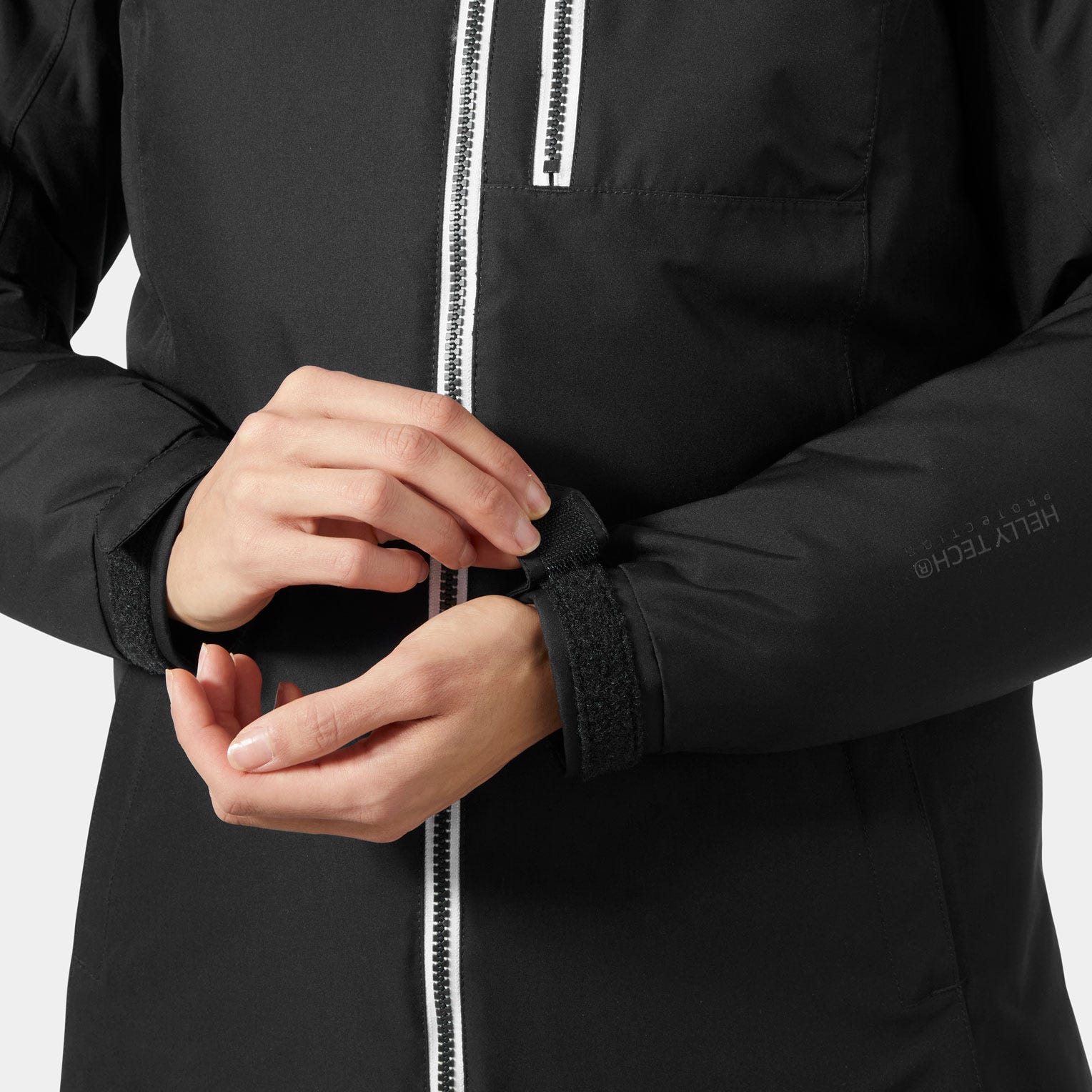 Women's Long Belfast Winter Jacket - 991 BLACK