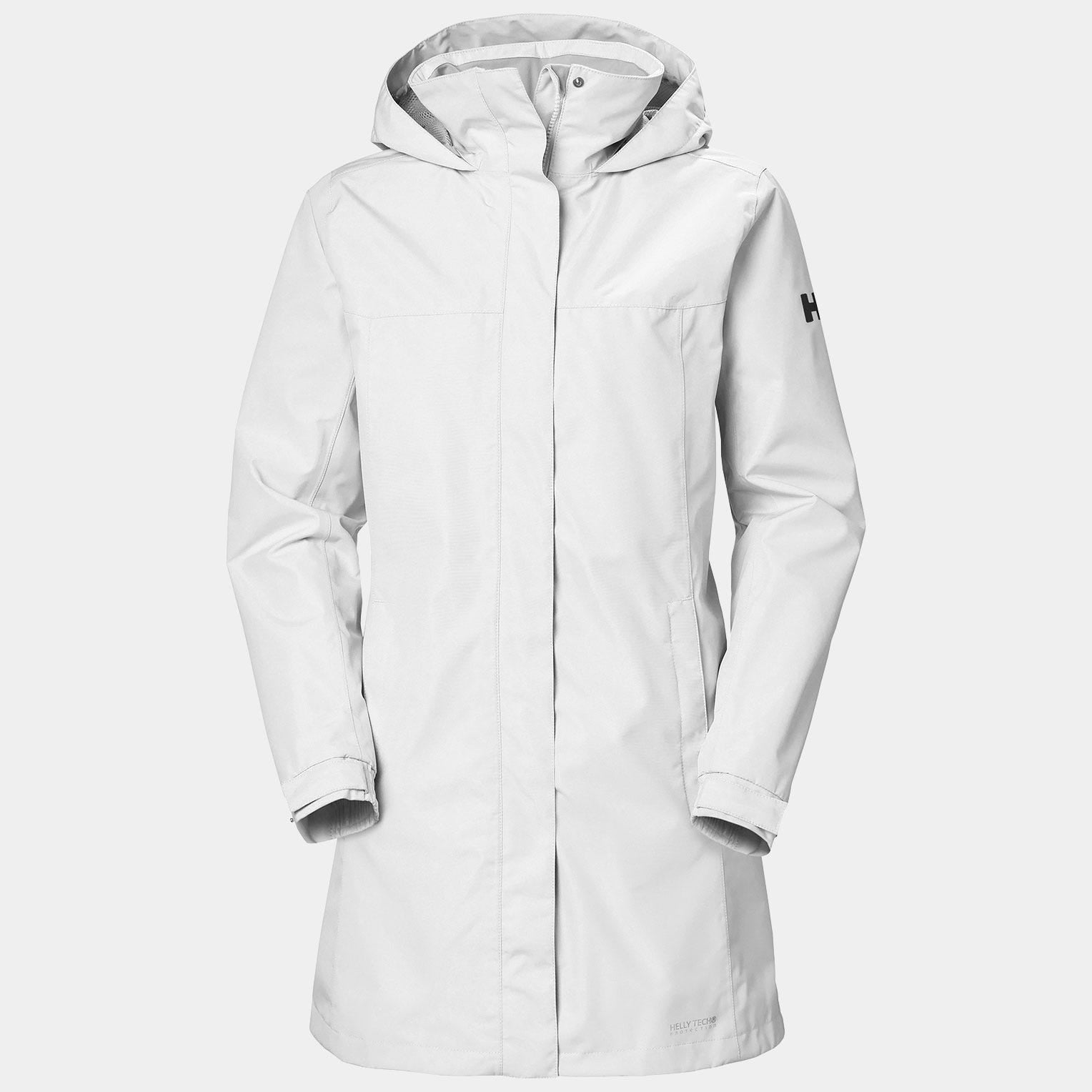 Women’s Aden Long Rain Jacket - 001 WHITE