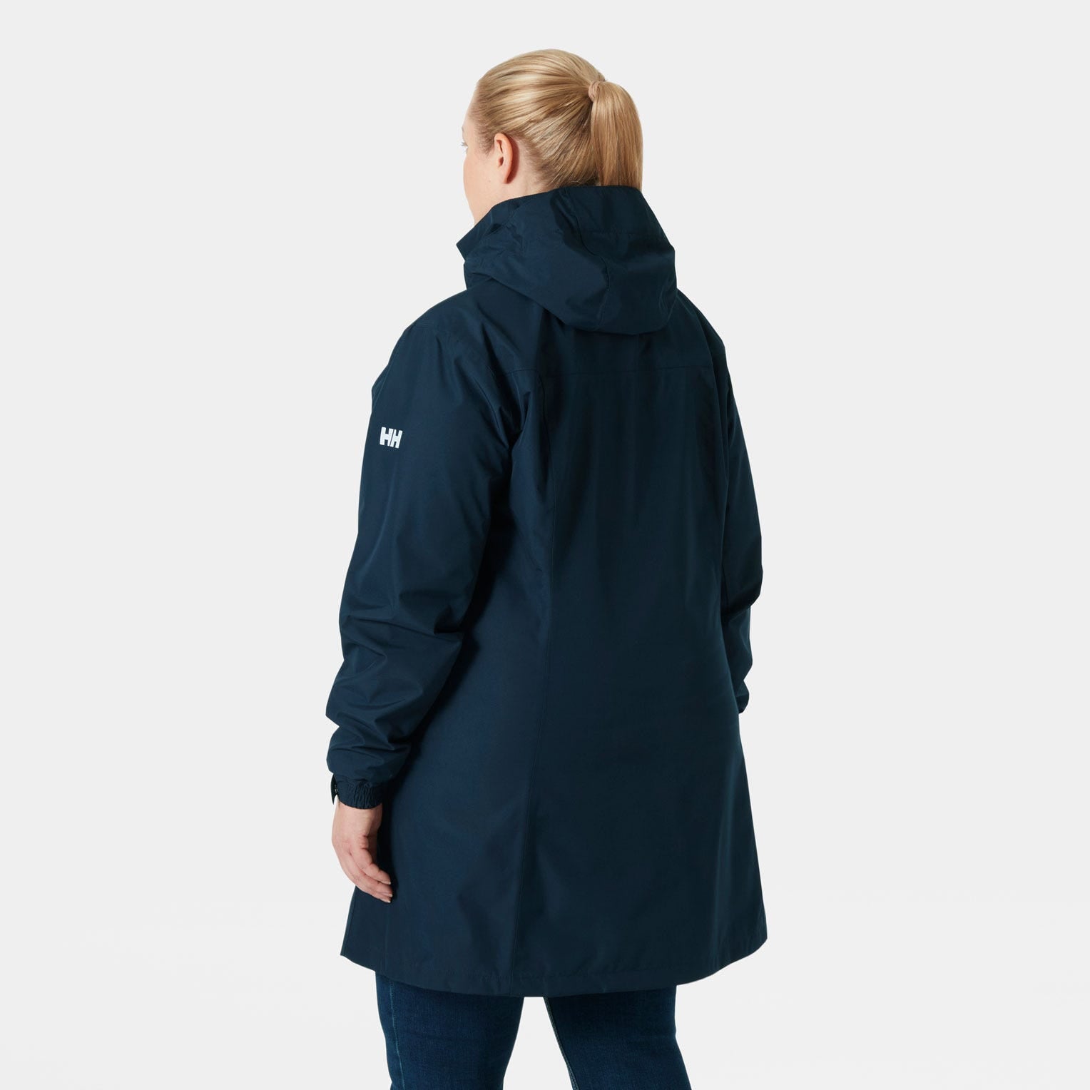 Women’s Aden Long Rain Jacket - 597 NAVY