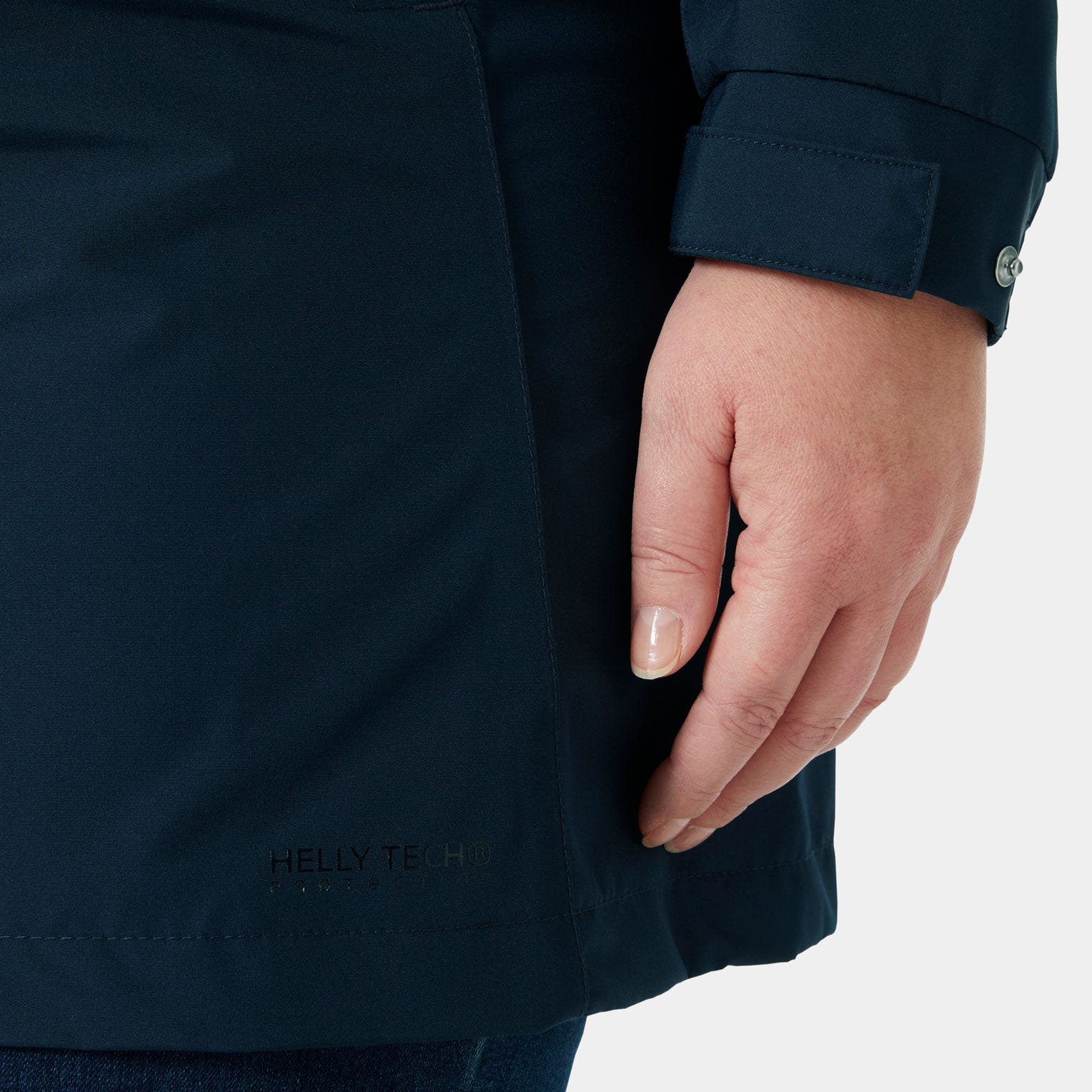 Women’s Aden Long Rain Jacket - 597 NAVY