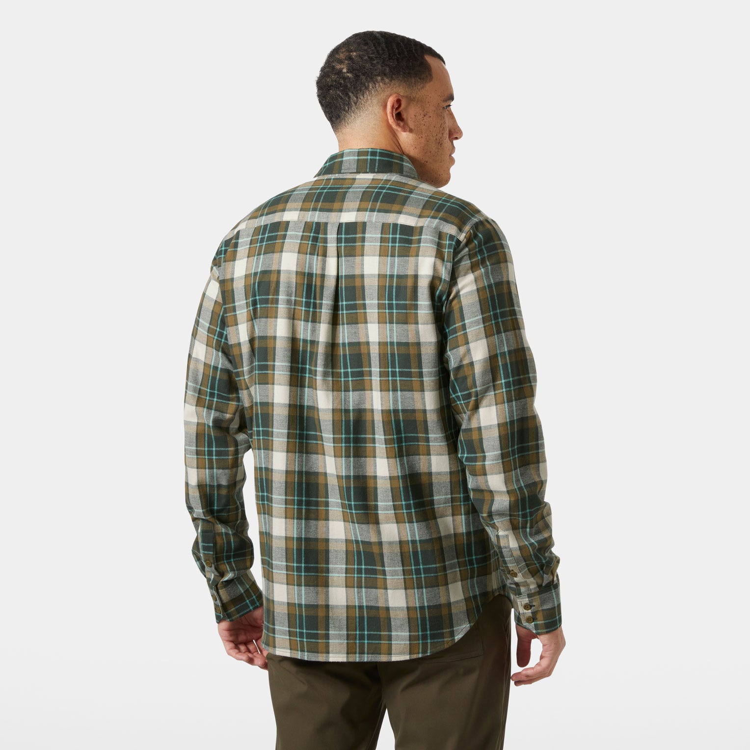 Men's Lokka Flannel Shirt - 418 DARK JUNGLE