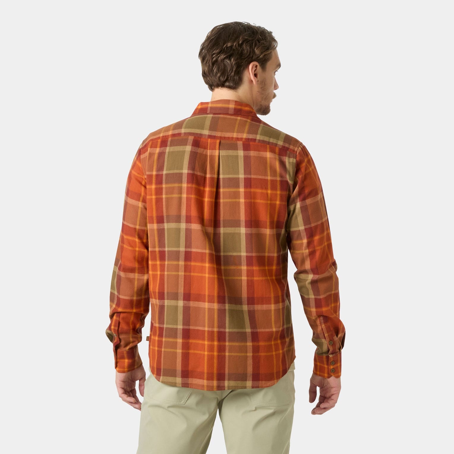 Men's Lokka Flannel Shirt - 705 GINGER BISCUIT