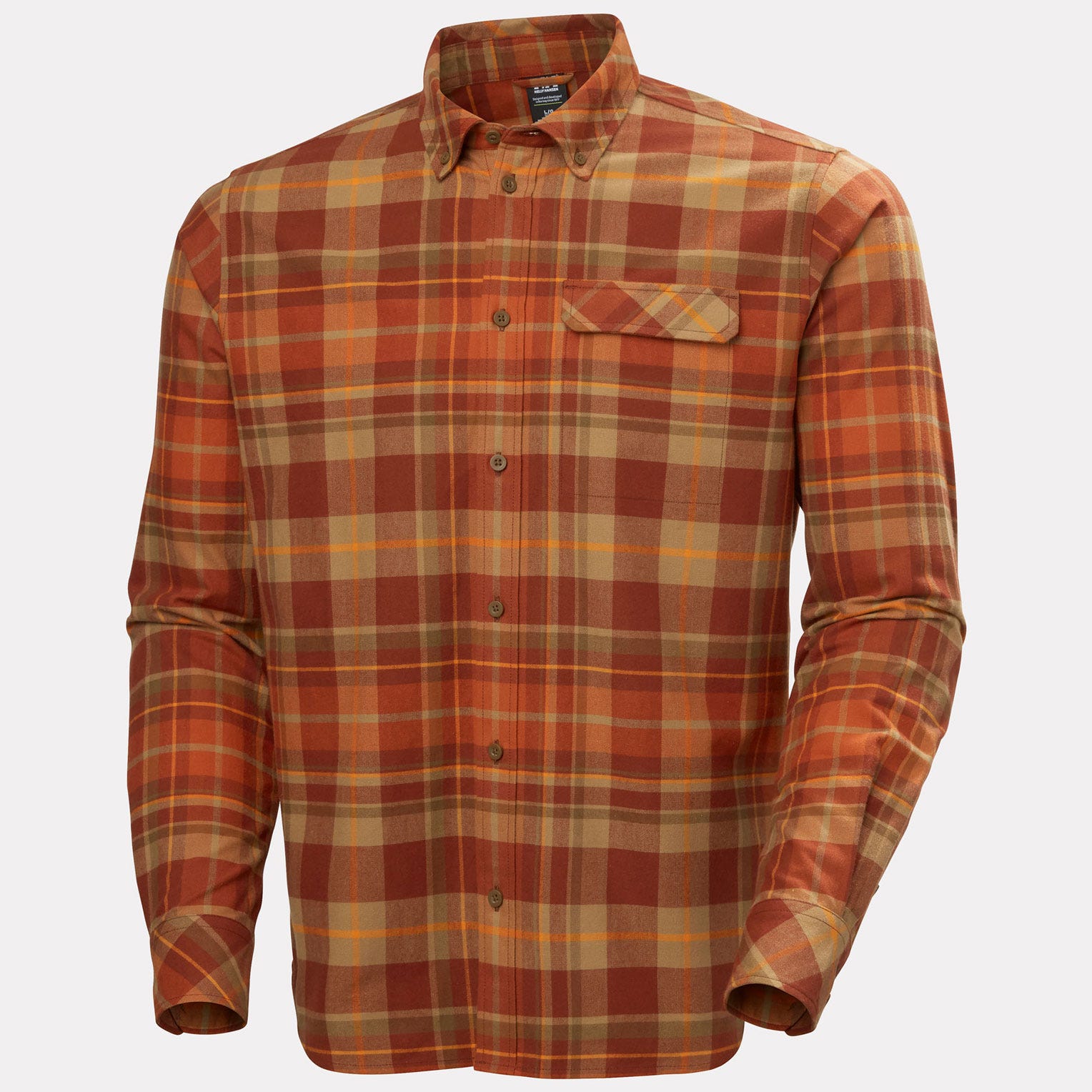 Men's Classic Check Long Sleeve Shirt - 301 IRON OXIDE