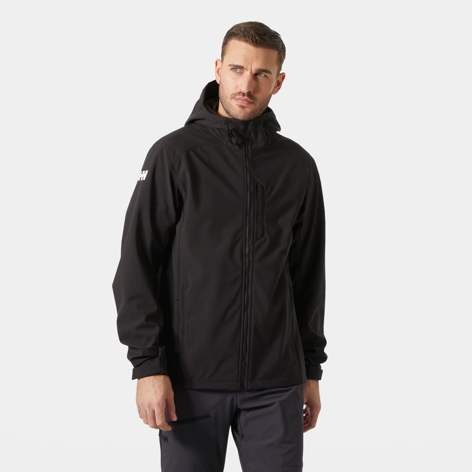 Men's Paramount Hooded Softshell Jacket - 990 BLACK