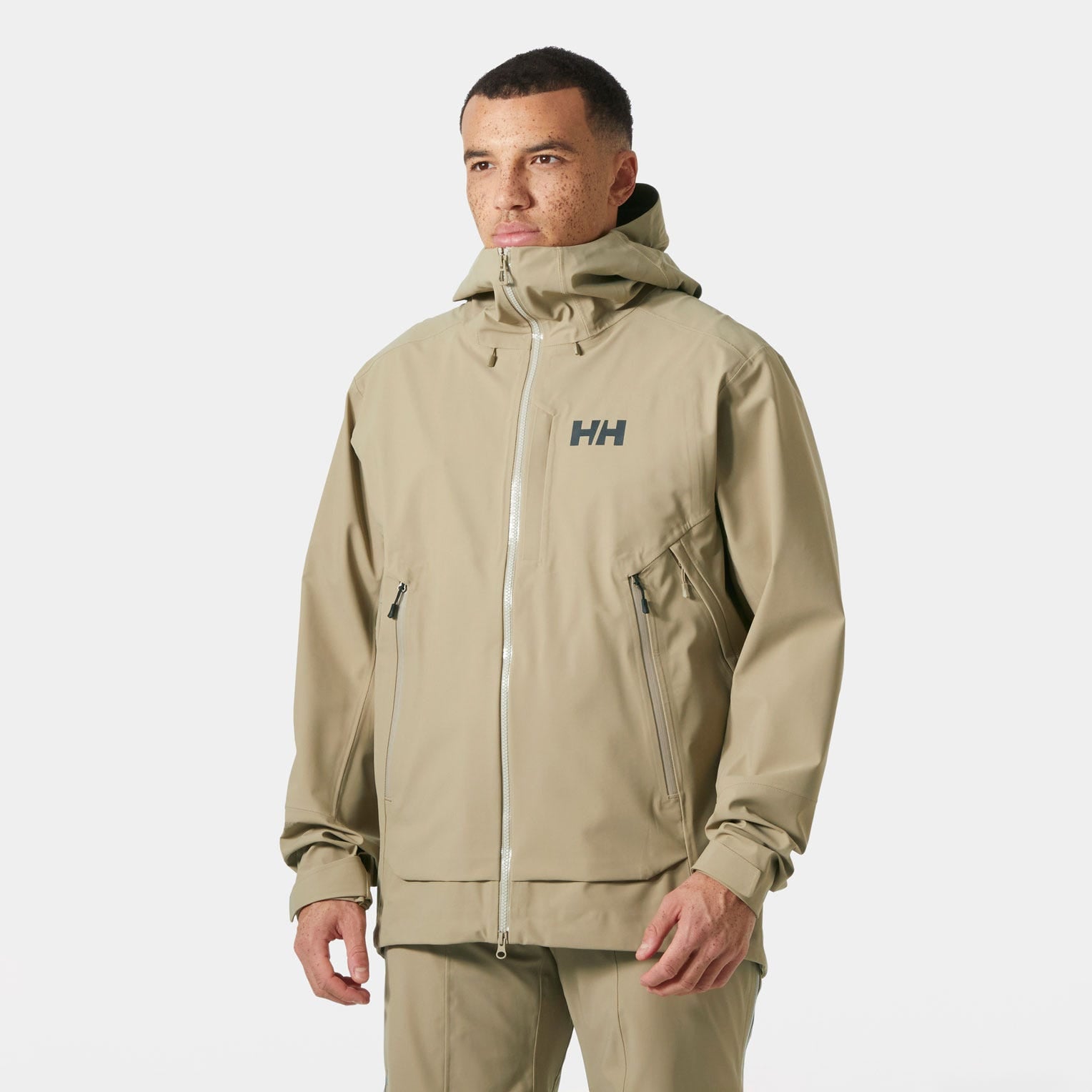 Men's Verglas Backcountry Ski Shell Jacket - 757 PEBBLE