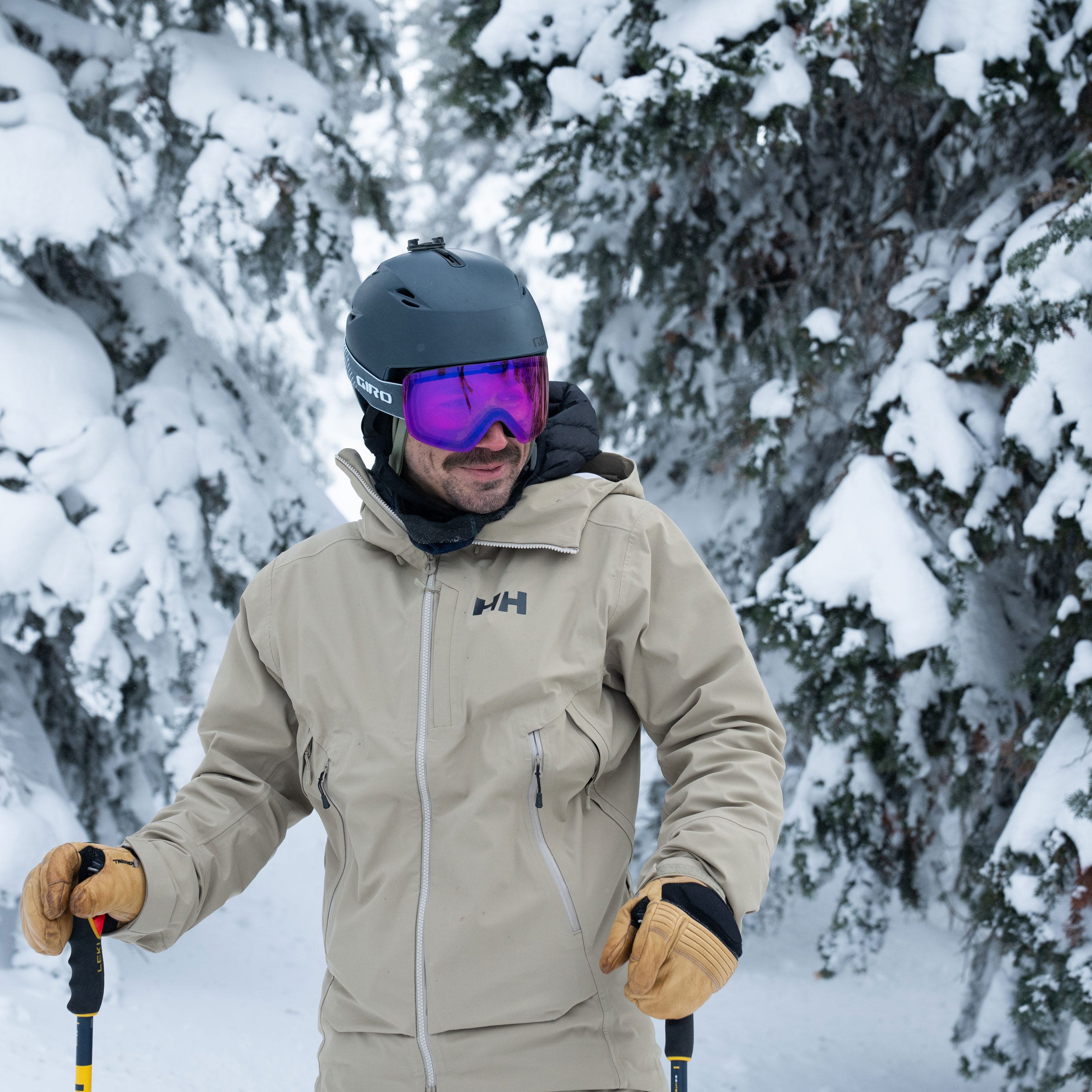Men's Verglas Backcountry Ski Shell Jacket - 757 PEBBLE
