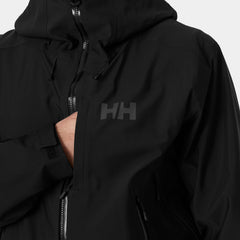 Men's Verglas Backcountry Ski Shell Jacket - 990 BLACK