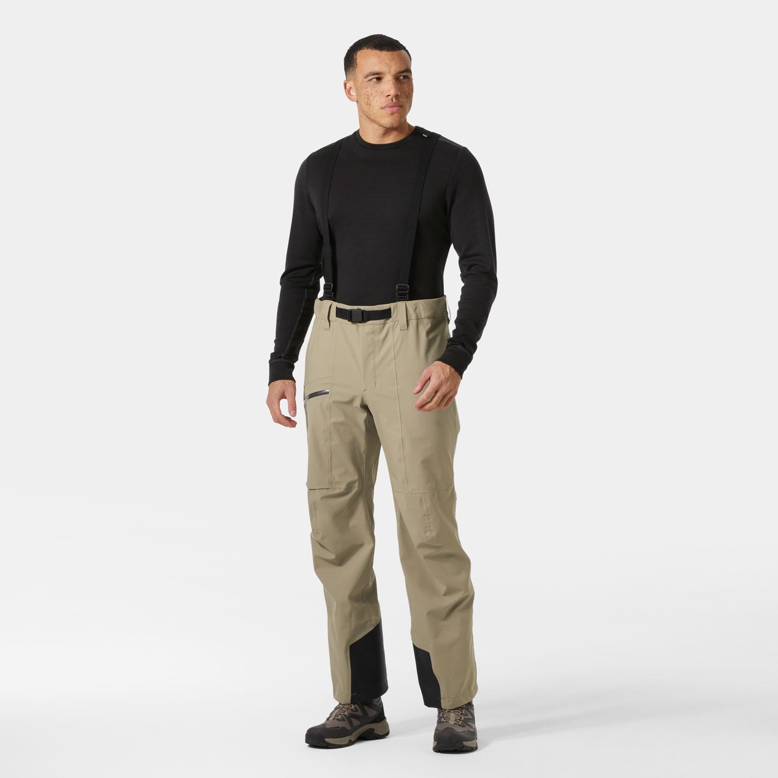 Men's Verglas Backcountry Ski Shell Pants - 757 PEBBLE