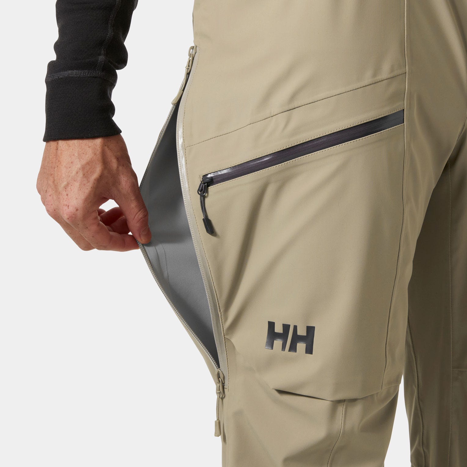 Men's Verglas Backcountry Ski Shell Pants - 757 PEBBLE
