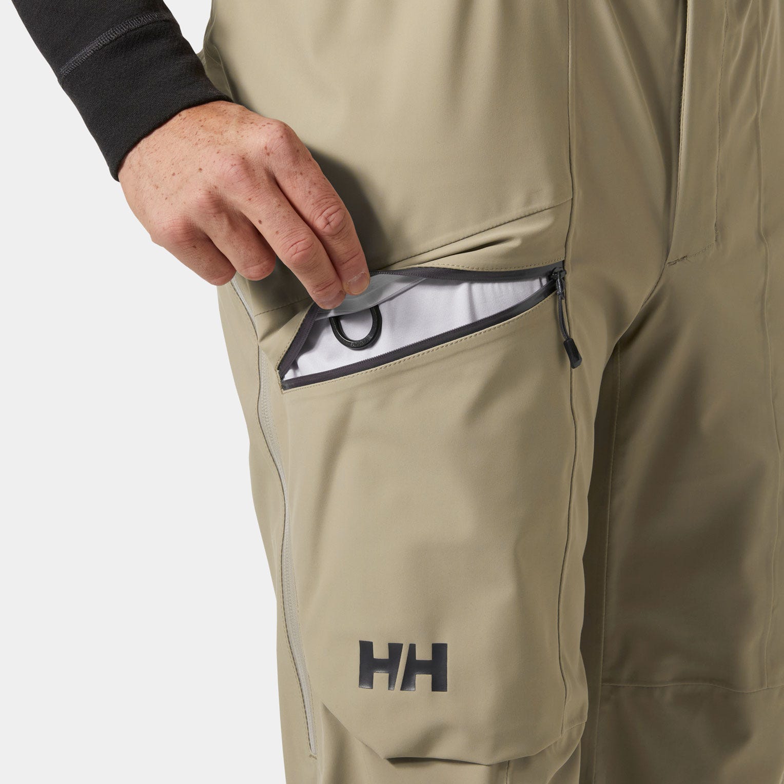 Men's Verglas Backcountry Ski Shell Pants - 757 PEBBLE