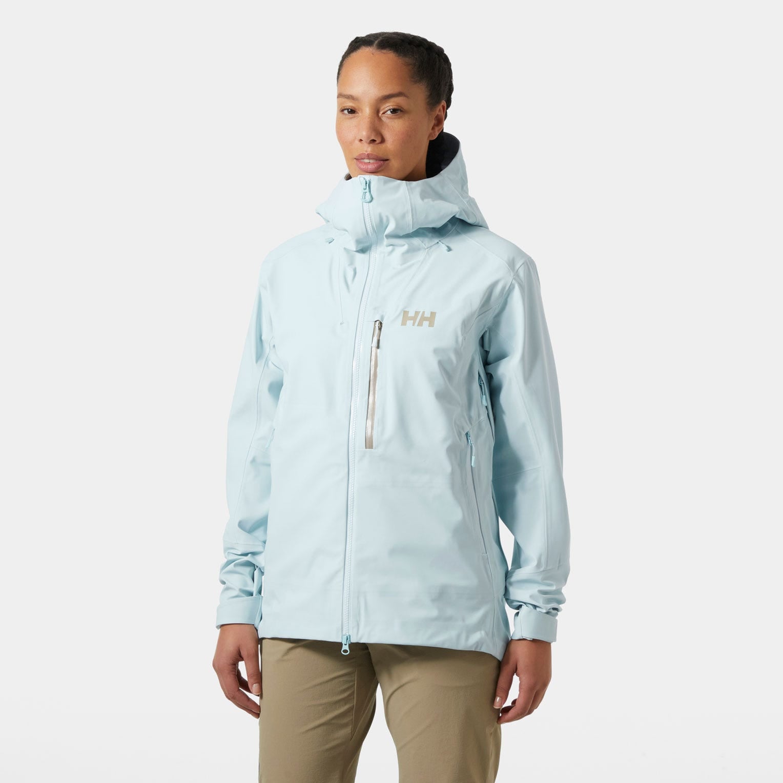 Women’s Verglas Backcountry Ski Shell Jacket - 537 BARELY BLUE
