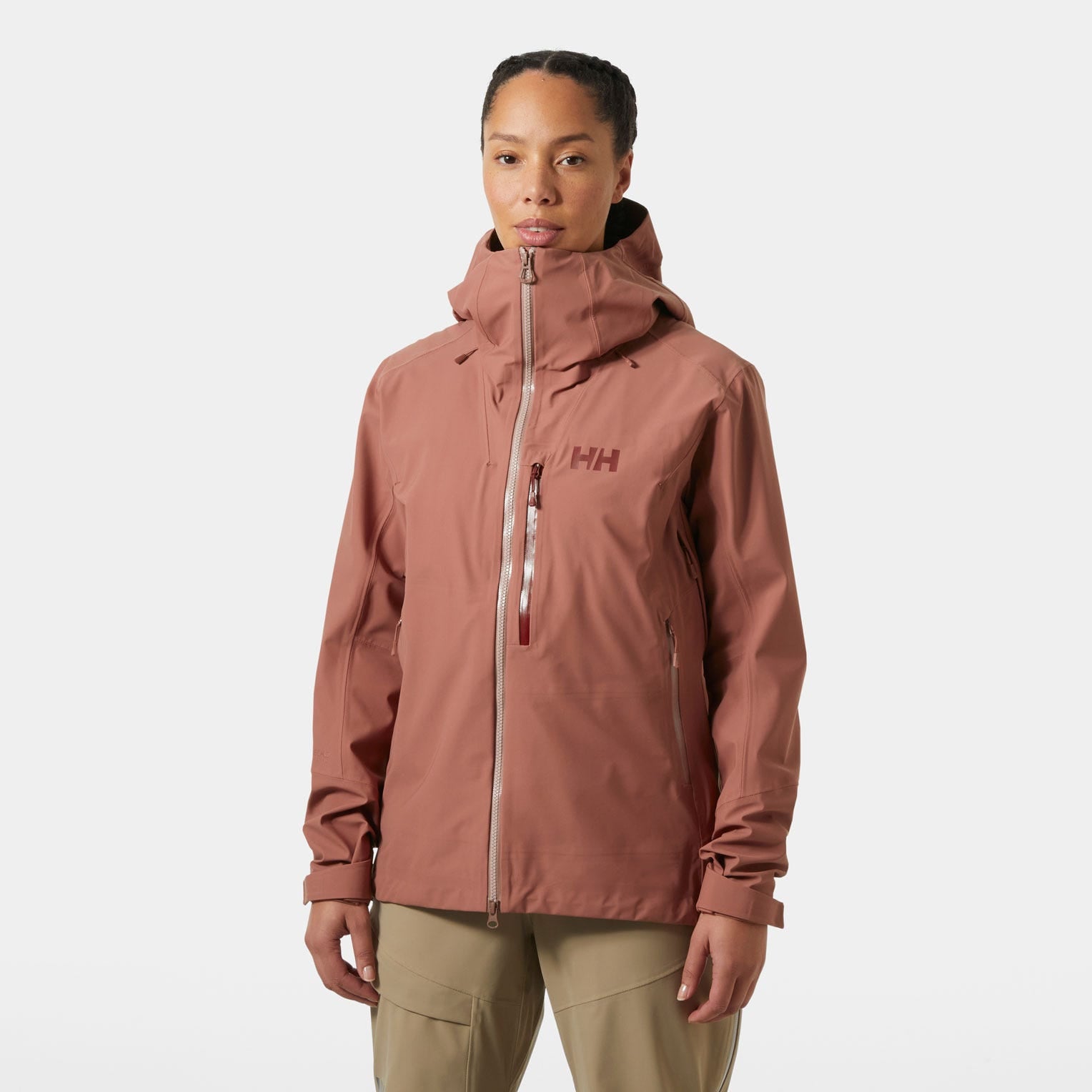 Women’s Verglas Backcountry Ski Shell Jacket - 726 DARK CEDAR