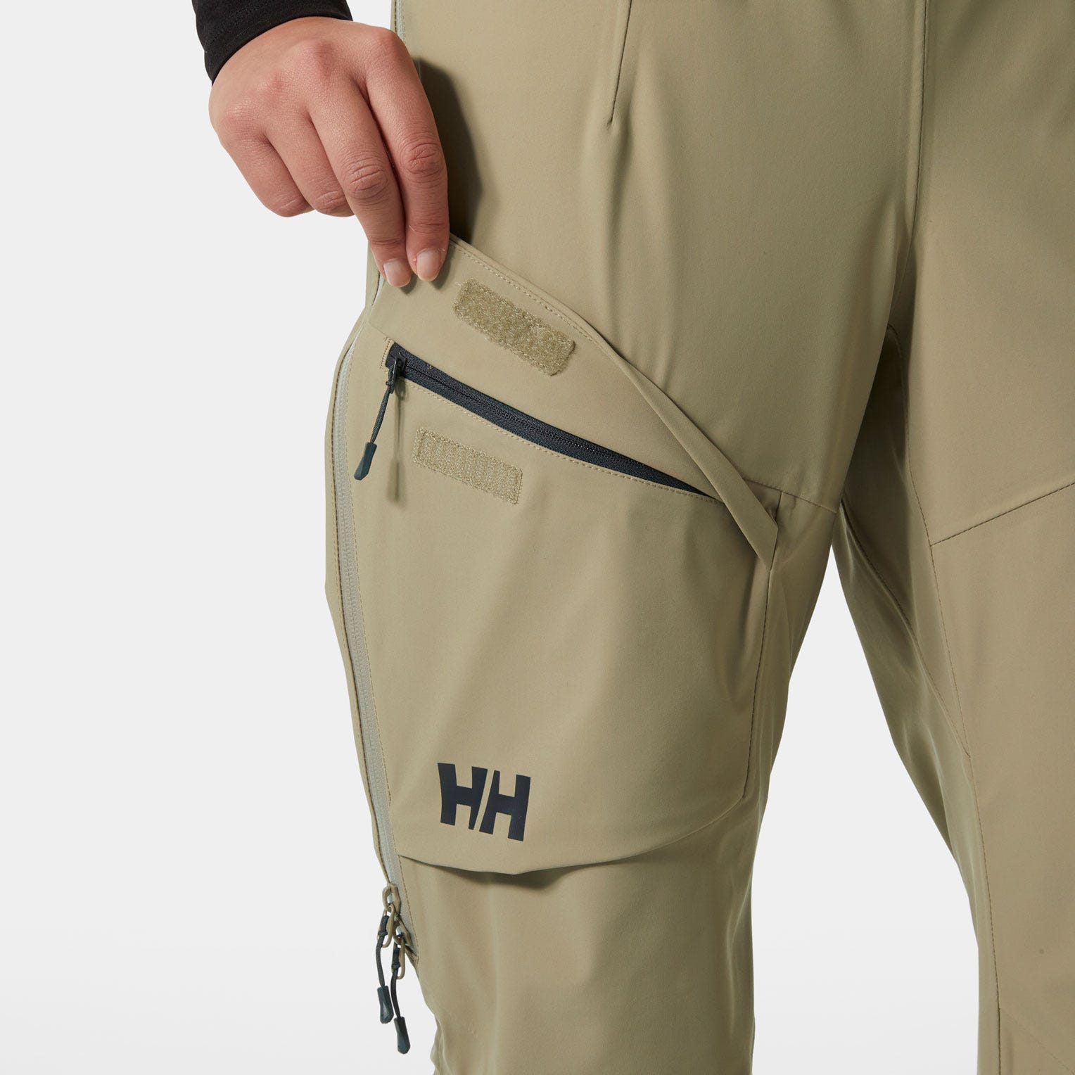 Women’s Verglas Backcountry Ski Bib Pants - 757 PEBBLE