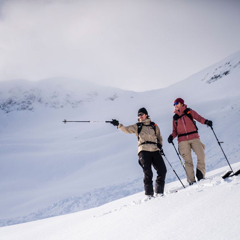 Women’s Verglas Backcountry Ski Bib Pants - 757 PEBBLE